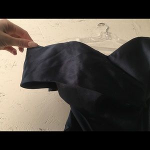 Long Dark Blue Prom Dress